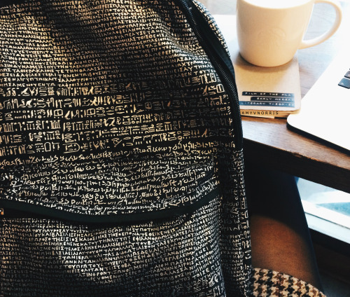 amyvnorris:my Rosetta Stone backpack is all I’ve spoken about for two days now(not pictured: matchin