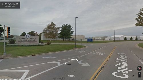streetview-snapshots:Entrance to Abraham Lincoln Capital Airport, Springfield