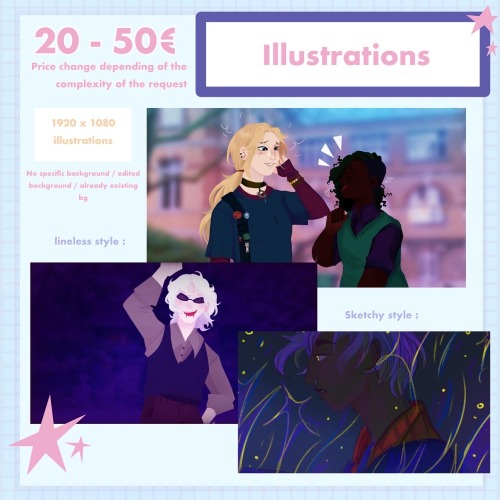 Hiii ! Long Stories Short I Need To Save Up Money And So I Offer You Art In Exchange Of. *drum Roll*