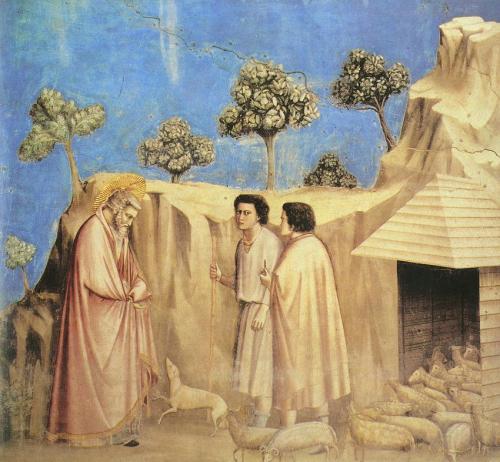 Scenes from the Life of Joachim: 2. Joachim among the Shepherds, Giotto, before 1337