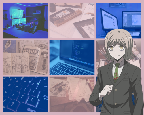 Ryota Mitarai aesthetic for anon with themes of art and computers