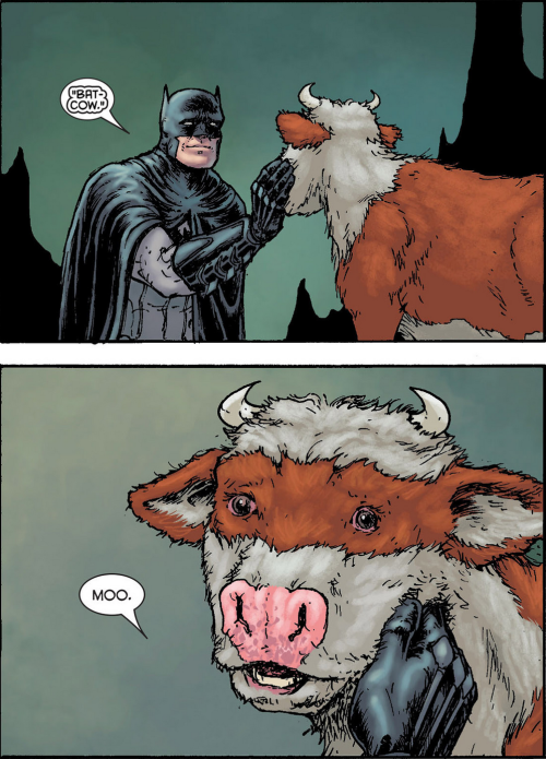 @confetti-cat Yes, Bat-Cow Is An Actual Character From The Comics!