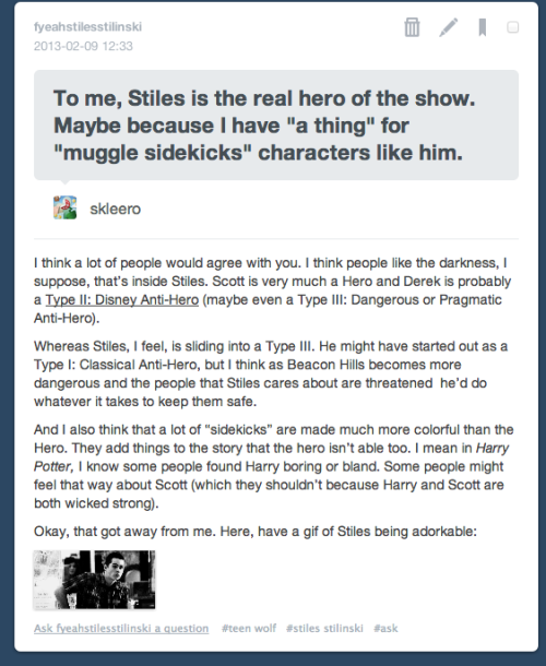 fyeahstilesstilinski:  Rebloggable by request of cavelupus. (I added the gif as bonus <3)  I couldn’t agree more. Your argument is flawless, fyeahstilesstilinski.