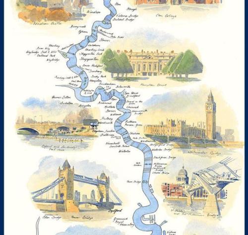 interesting-maps: The Thames: The Source to the Sea. by William Thomas