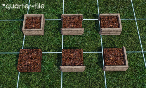 gelinadownloads:Modular Planter Boxes A quick little project. A set of 6 connectable quarter-tile 