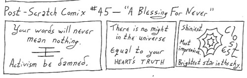 postscratchcomix: Post-Scratch Comix #45 - “A Blessing For Never” ZEPHYR YOU ARE TO