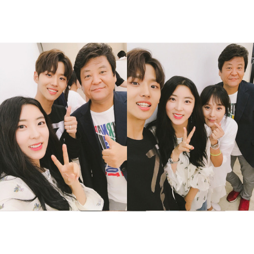 Sohyun’s Instagram Update with Pentagon’s Hongseok and other co-actors 170909