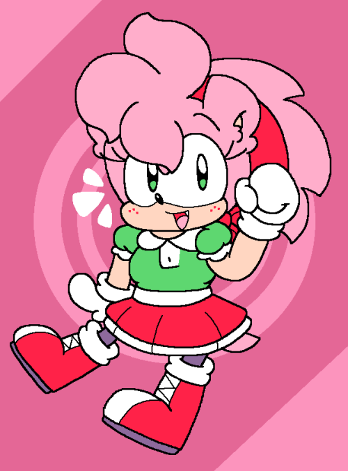 amy rose (my take on a design)