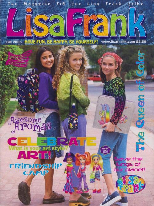 Lisa Frank Fan Club Magazine Cover, Fall 2003