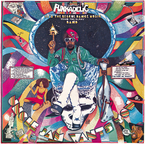 magictransistor:  Some details from the LP cover art done by Perdro Bell for Parliament-Funkadelic.