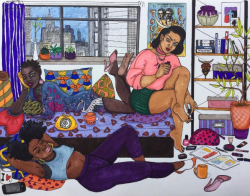 wetheurban: Black Woman Illustrations by Ben Biyayenda 17 year-old artist Ben Biyayenda’s young body of work is our new obsession! His vibrant illustrations explore sex-positive images of black bodies and unity between women.  Instagram.com/WeTheUrban