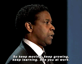 sonoanthony: westallenandthensome:  loveniaimani:  onehellofascene:   Denzel Washington accepts the NAACP Image Award for Outstanding Actor in a Motion Picture for “Fences” Well shit. I needed to hear this right now.   “See you at work.”  yo