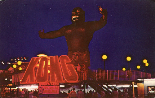 vintagegeekculture:  Kong, a ride at Wildwoods-by-the-Sea, NJ. Though from the outside, it looks mostly like sleepy small towns…people who live there know how truly weird New Jersey is.
