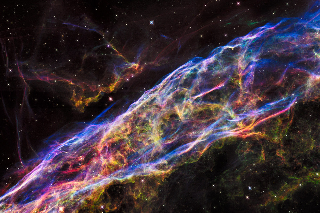 Veil Nebula section by europeanspaceagency