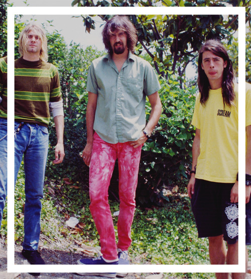 breedinbloom:  Nirvana photographed by Kevin Estrada in Culver City, CA / August, 17, 1991. 