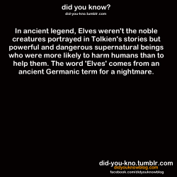 Did-You-Kno:  Source   Sooo, Going By This, Tolkien&Amp;Rsquo;S &Amp;Ldquo;Elves&Amp;Rdquo;