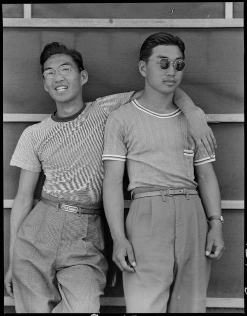 historicaltimes:Japanese college students during their relocation to a internment camp. Sacramento, 