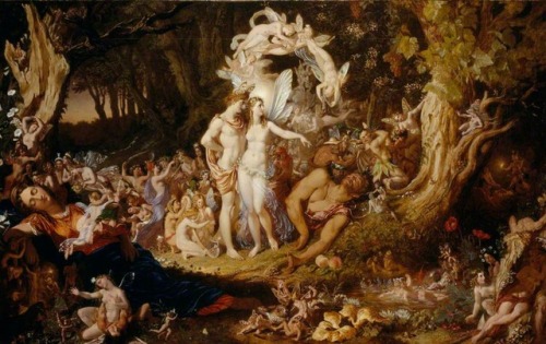 Sir. Joseph Noel Paton - The Reconciliation of Oberon and Titania1847 / oil on canvas / 76 cm x 123 