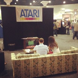 pizzaforpresident:  Atari’s booth at E3 2013