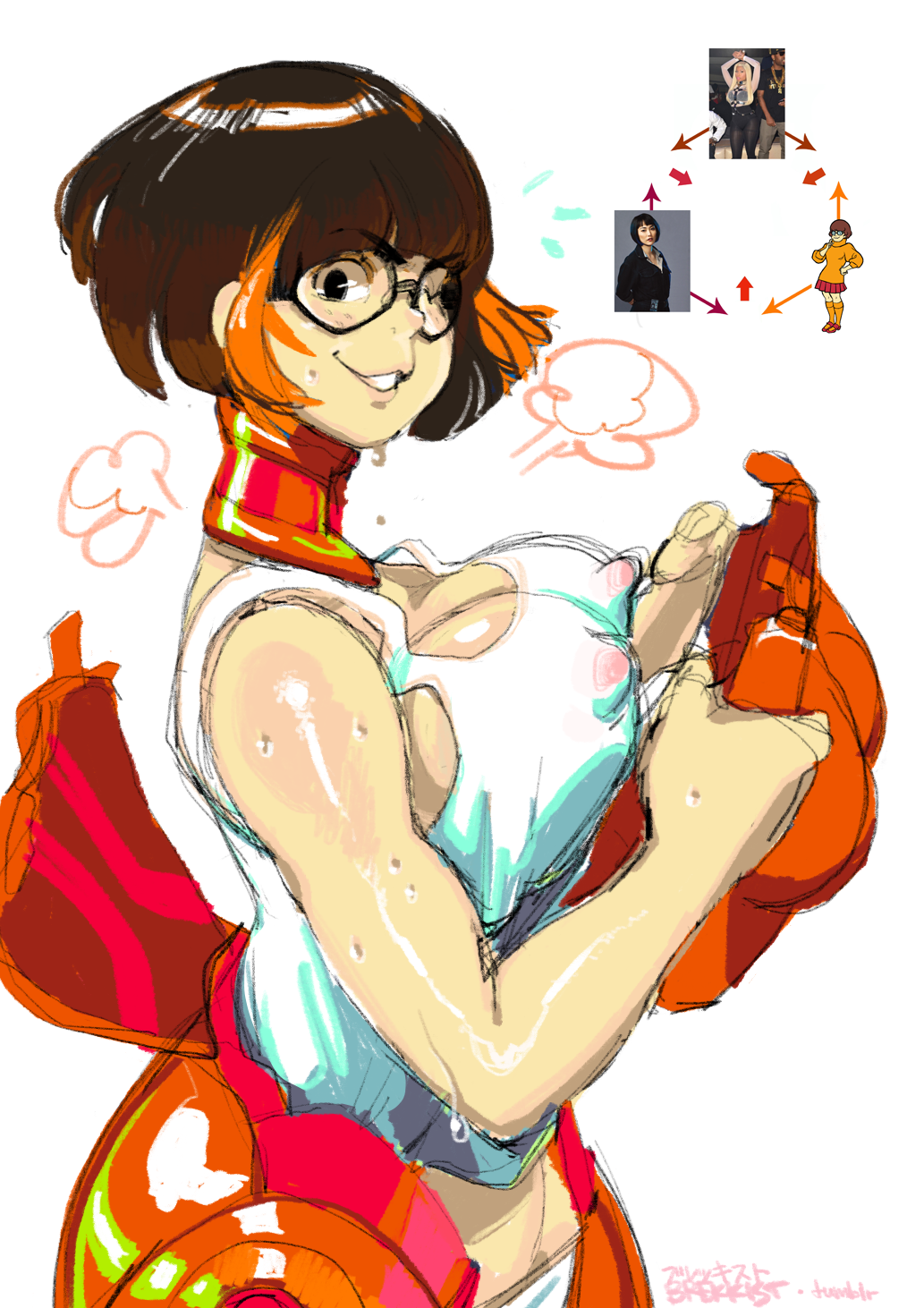 brekkist:  Decided to give one of /co/’s fusion threads a try!Here’s Velma Dinkley