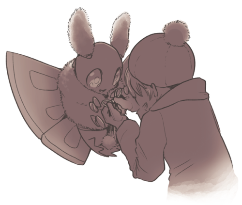 alteritynuzlocke:Dante gets fuzzy outfits in the winter so she can look like a true moth.