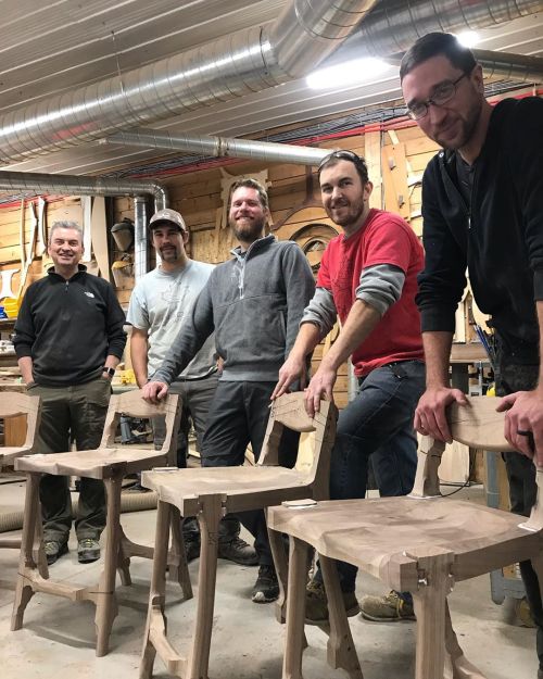 Build your own bar stool course progress day 2 of 4 Interested in building a Sam Maloof style sculpt