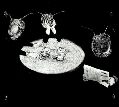 fer1972:  Franz Kafka and The Metamorphosis Illustrations Luis Scafati