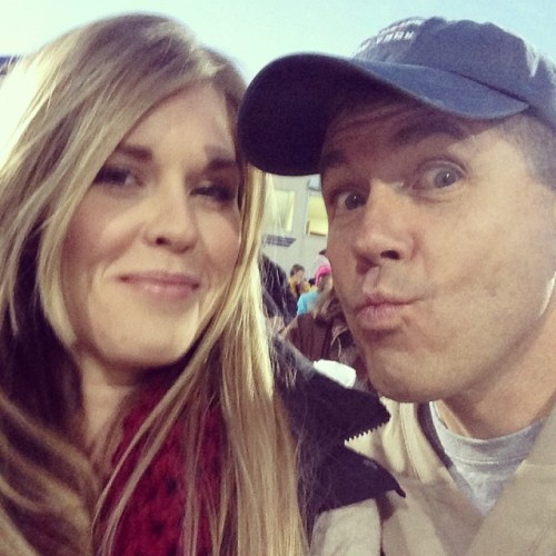 Erin&rsquo;s digging on my duck-face! #alter #knights #fridaynightlights #football (at Roush Stadium