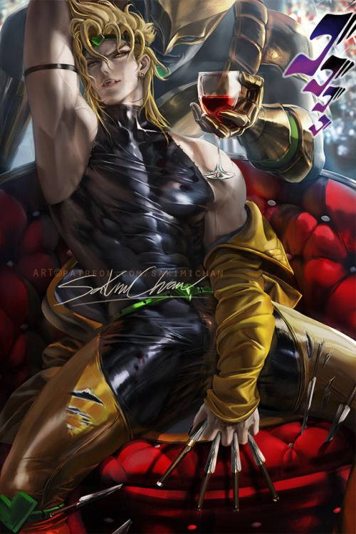 sakimichan: My third jojosbizarreadventurepiece ;3 why not paint Dio ! was a fun piece to work on &n