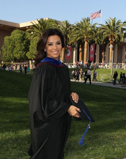 heirofmedusa:racemash:In positive news, actress Eva Longoria recently graduated with a Master’s degr