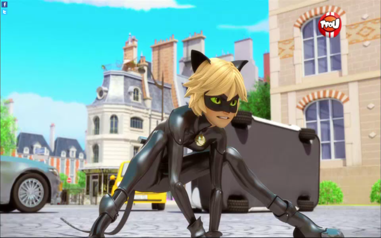 Miraculous Tomdupain Chat Noir Crouching In Ep 16 Feat