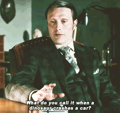  what if hannibal told lame jokes instead