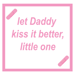 purifiedprincess:  daddies are the best booboo kissers  