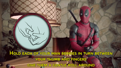 lethal-cuddles:  accidentallypatriotic:  mrs-prism:  sizvideos: Deadpool’s instructive video may save your testicles  This is both entertaining and really important.   Yo if you’ll reblog the boob campaign, you can damn well reblog Deadpool discussing