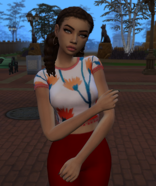 Nevaeh Cooley, she’s mostly maxis match &amp; it was a struggle to create her lol