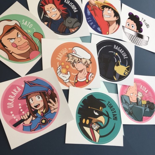 TRASH STICKERS ARE STILL AVAILABLEBOKU NO HERO ACADEMIA STICKERS ARE AVAILABLE TO ORDER!2.5″ circle 