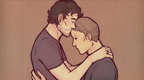 klutzymoi: countofeight-hannibal:  chetom:   chetom:  [ Your heart’s a mess,You won’t admit to it ~]A late hannigram day tribute lol But okay so hear me out -(✿ ♥‿♥) What if post-fall Hannibal religiously kisses each one of Will’s scars