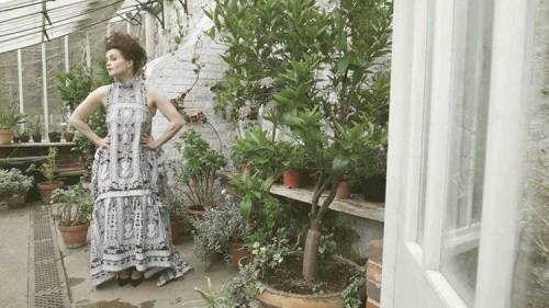 Helena Bonham Carter poses for photographer Tom Craig | Harper’s Bazaar - June 2016 issue.