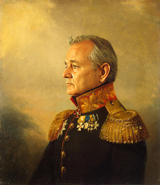 bestof-society6:    ART PRINTS BY REPLACEFACE    Bill Murray - replaceface   Leonardo