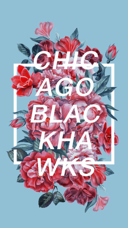 chicago blackhawks & floral