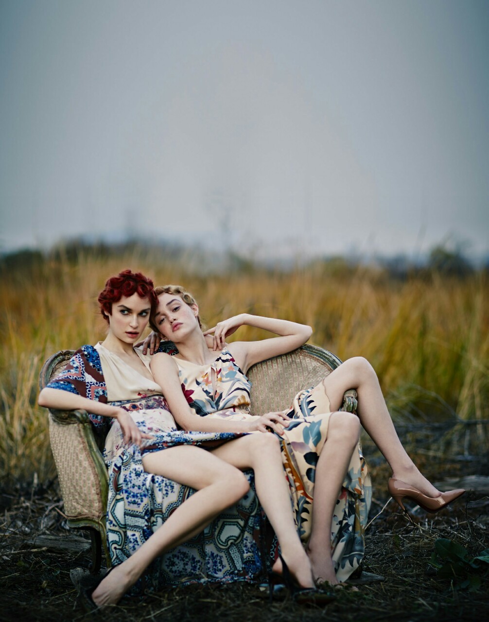 lisa401971:  Rhiannon McConnell and Cece Yost photographed by Hao Zeng for Vogue