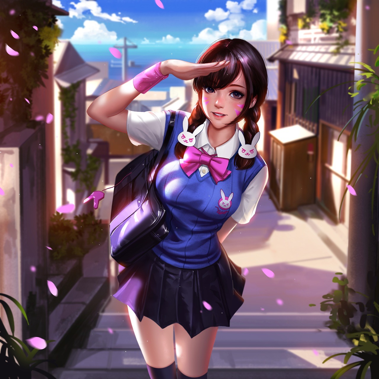 Kawai school girl  (Hana Song): Overwatch game... (22 Oct 2017)｜Random  Anime Arts [rARTs]: Collection of anime pictures