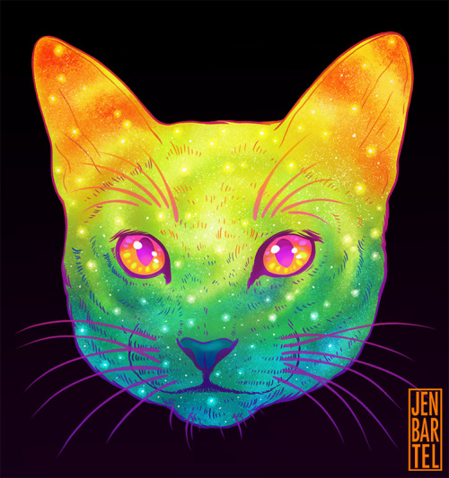 jenbartel:✨GALACTIC CATS✨This little passion project grew out of my love for the 2 most important th