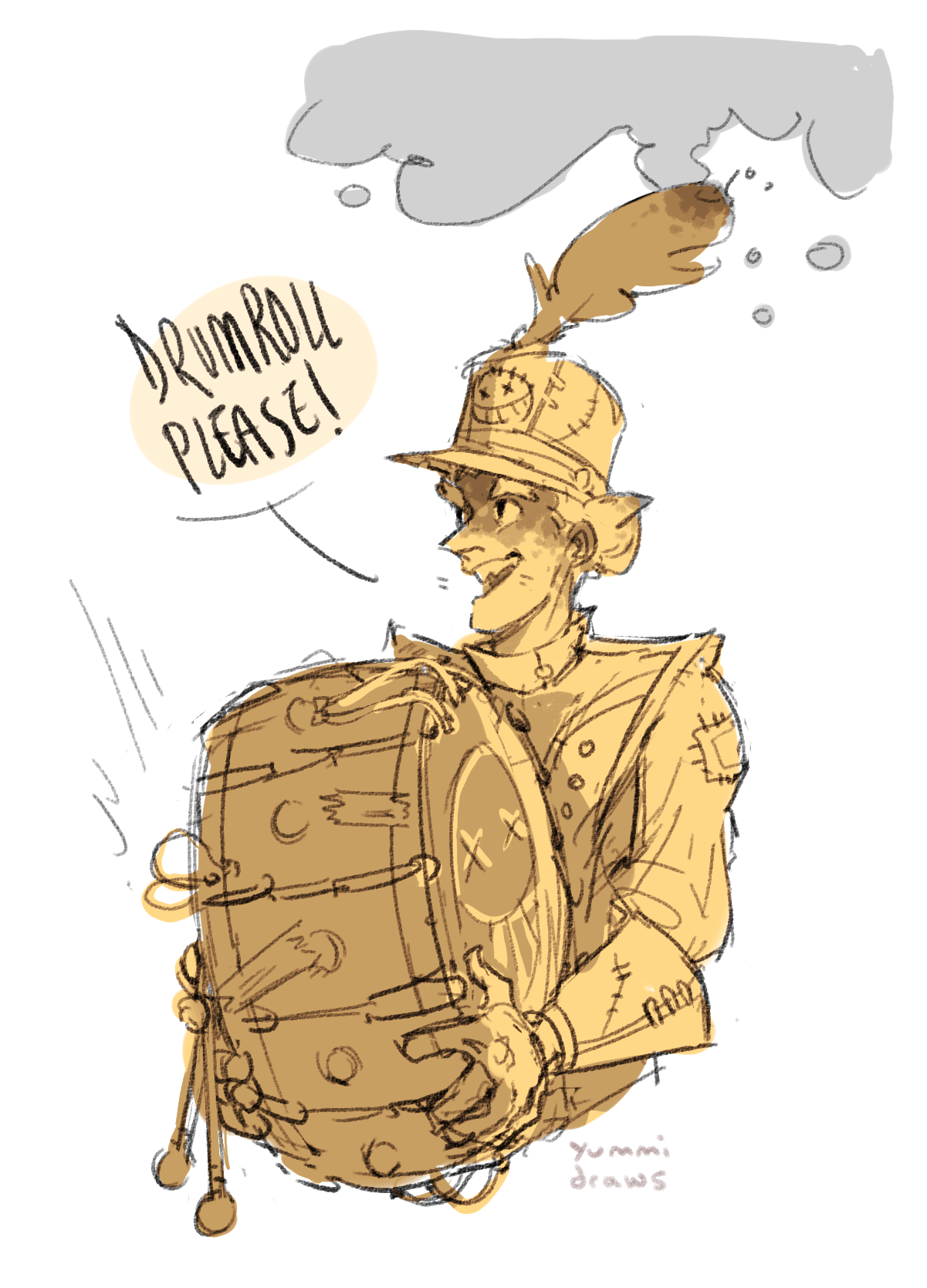 yummidraws:  phemiec:  a junkrat skin I rly want a marching band outfit like this