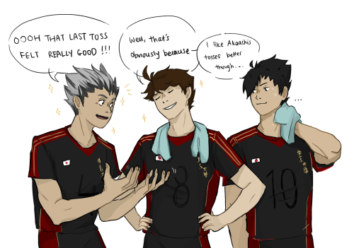 I Love College Aushenanigans With These Three Based On A Headcanon By @hailsousuke ;;;