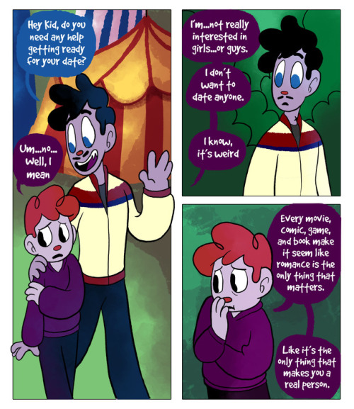 cirqueduroyale: Happy Aro-spec awareness week! Today is art day so here’s a short, sappy,