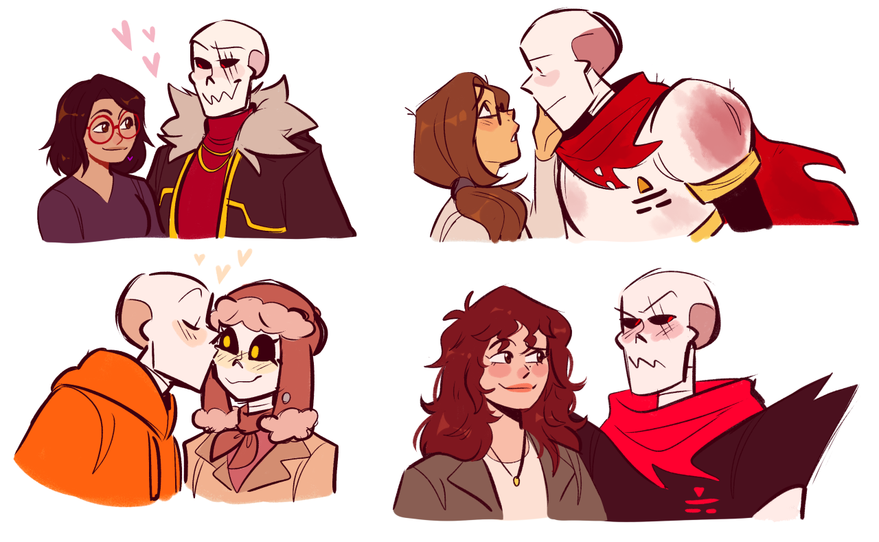 First Day, Two friends, High School Love (AU Sans/Papyrus X Male! Reader)