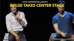 seanielikey:  thebananablog:  Ian Somerhalder’s Bulge Takes Center Stage:   I forgot about this video…