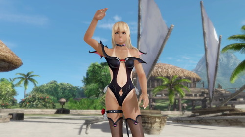 Marie Rose in Devil Swinsuit.