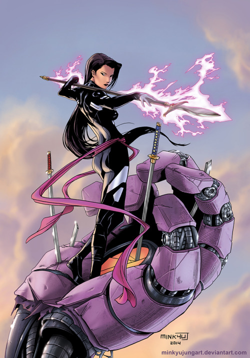 uncannyandamazing: Psylocke by MinkyuJungArt  